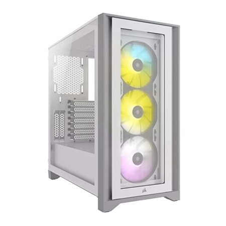 Corsair Cabinet ICUE 4000X RGB Mid Tower(White)