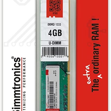 Simmtronics Ram DDR3 4 GB 1600Mhz(DT)