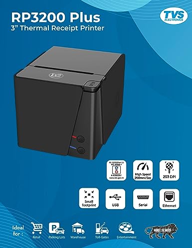 TVS 3"thermal Receipt Printer RP 3200 Plus