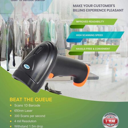 Tvs BS-L100 Plus Barcode Scanner UTV Desktop Creators