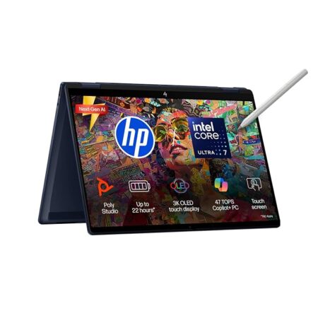 HP OmniBook X FlipNGAI 14-FM0100TU (Ultra 7-256V/16GB /1TB/Win11+MS/Blue)
