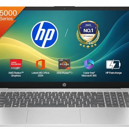 HP LAPTOP 15s-FC0533AU R7-5825U/16GB RAM/512GB SSD/WIN11+MSO/SILVER