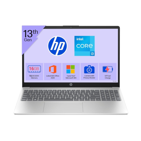 HP 15S-FD0668TU i3-13TH/16GB RAM/512GB SSD/WIN11+MSO/15.6"-SIL