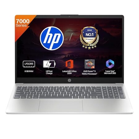 HP LAPTOP 15S FC0805AU R5-7520U/ 8GB RAM/ 512GB SSD/ WIN11+MSO/ SILVER