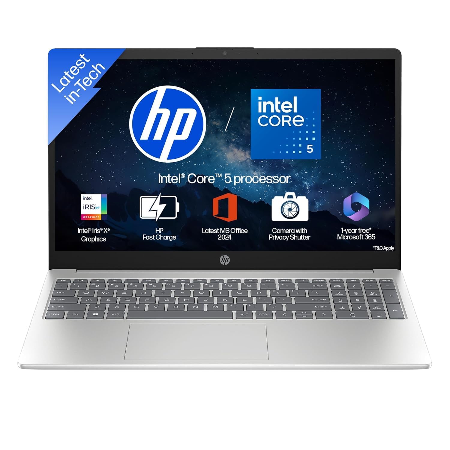 HP 15-fd0682TU laptop in Natural Silver