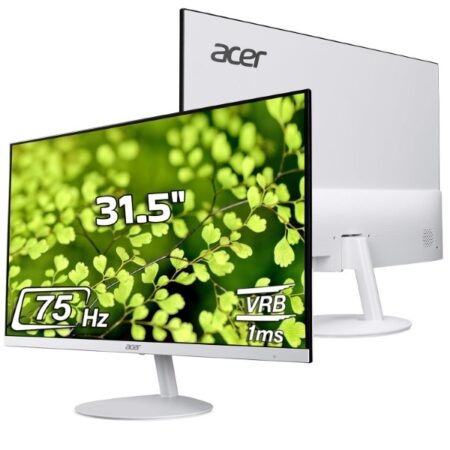 Acer SA322Q Awmix 31.5-inch monitor with white stand