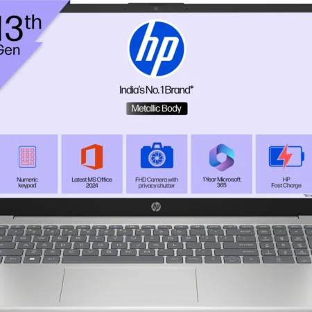 HP 15-hr0005TU laptop in Natural Silver