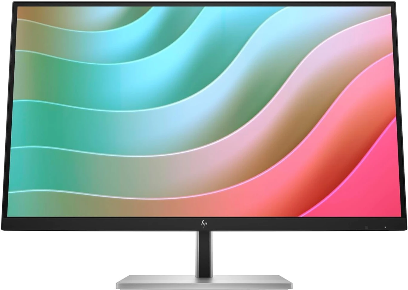 HP E27k G5 monitor with black bezel and silver stand